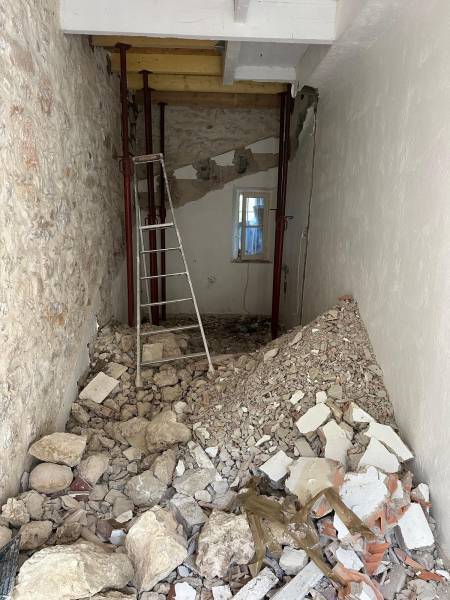 chantier de gros œuvre villa à Antibes