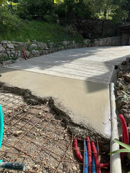 Réalisation d'une rampe en béton armé 