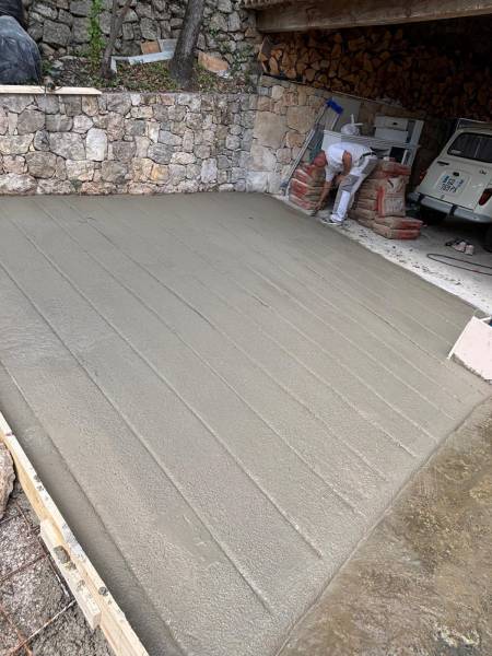 Réalisation d'une rampe en béton armé 